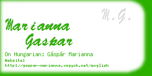 marianna gaspar business card