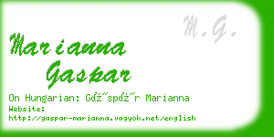 marianna gaspar business card